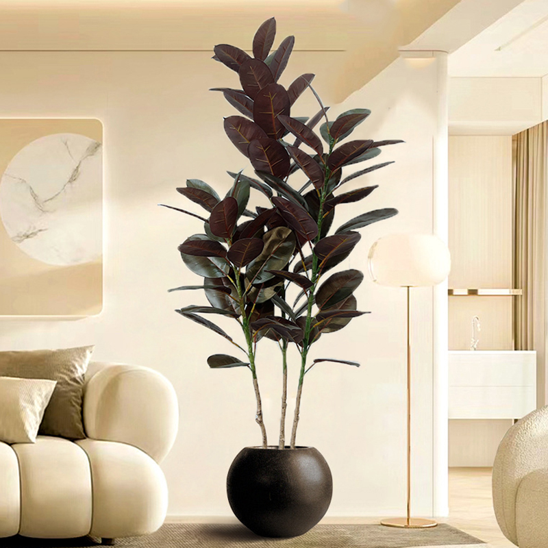 Rubber Plant Ficus - 13-70in Large Ficus Tree Artificial Rubber