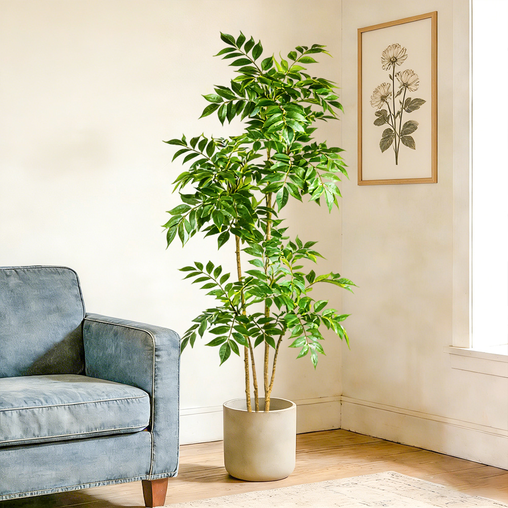 76-140cm Artificial Rubber Tre - огляд і ціна Rubber Plant Ficus