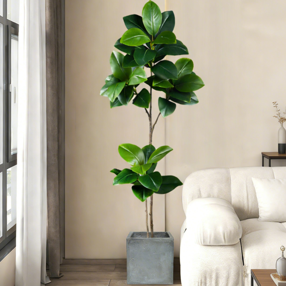 74-140cm Artificial Rubber Tre - огляд і ціна Rubber Plant Ficus