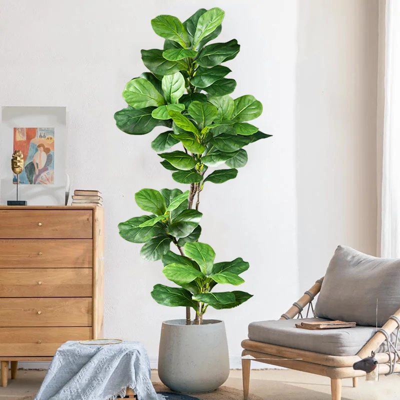 2-4.9FT Large Artificial Ficus - огляд і ціна Rubber Plant Ficus