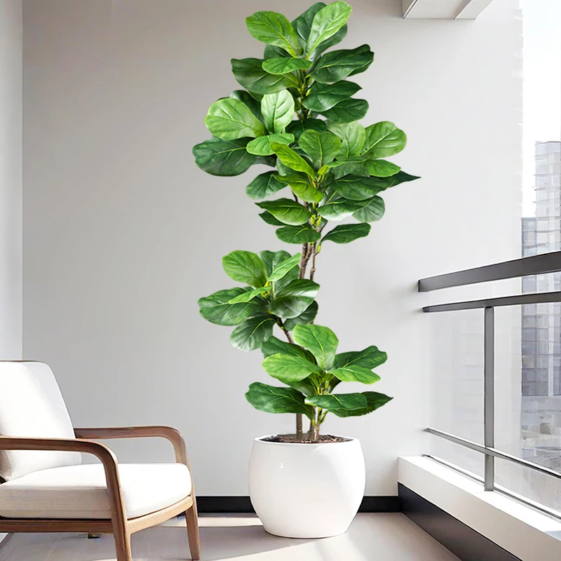 2-4.9FT Large Artificial Ficus - огляд і ціна Rubber Plant Ficus