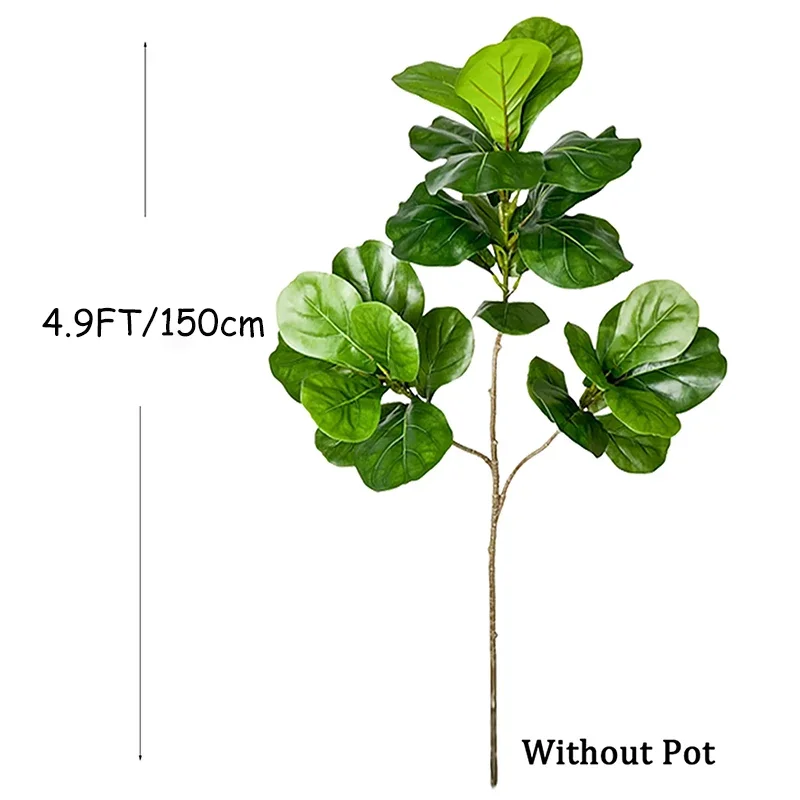 2-4.9FT Large Artificial Ficus - огляд і ціна Rubber Plant Ficus