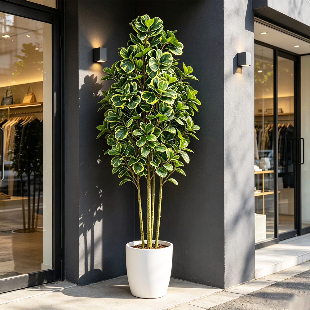 76cm/115cm Artificial Ficus Tr - огляд і ціна Rubber Plant Ficus